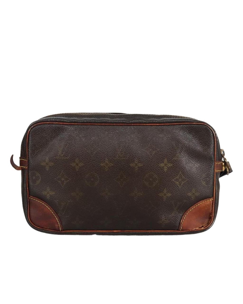 Monogram Canvas Clutch Bag with  Detailing