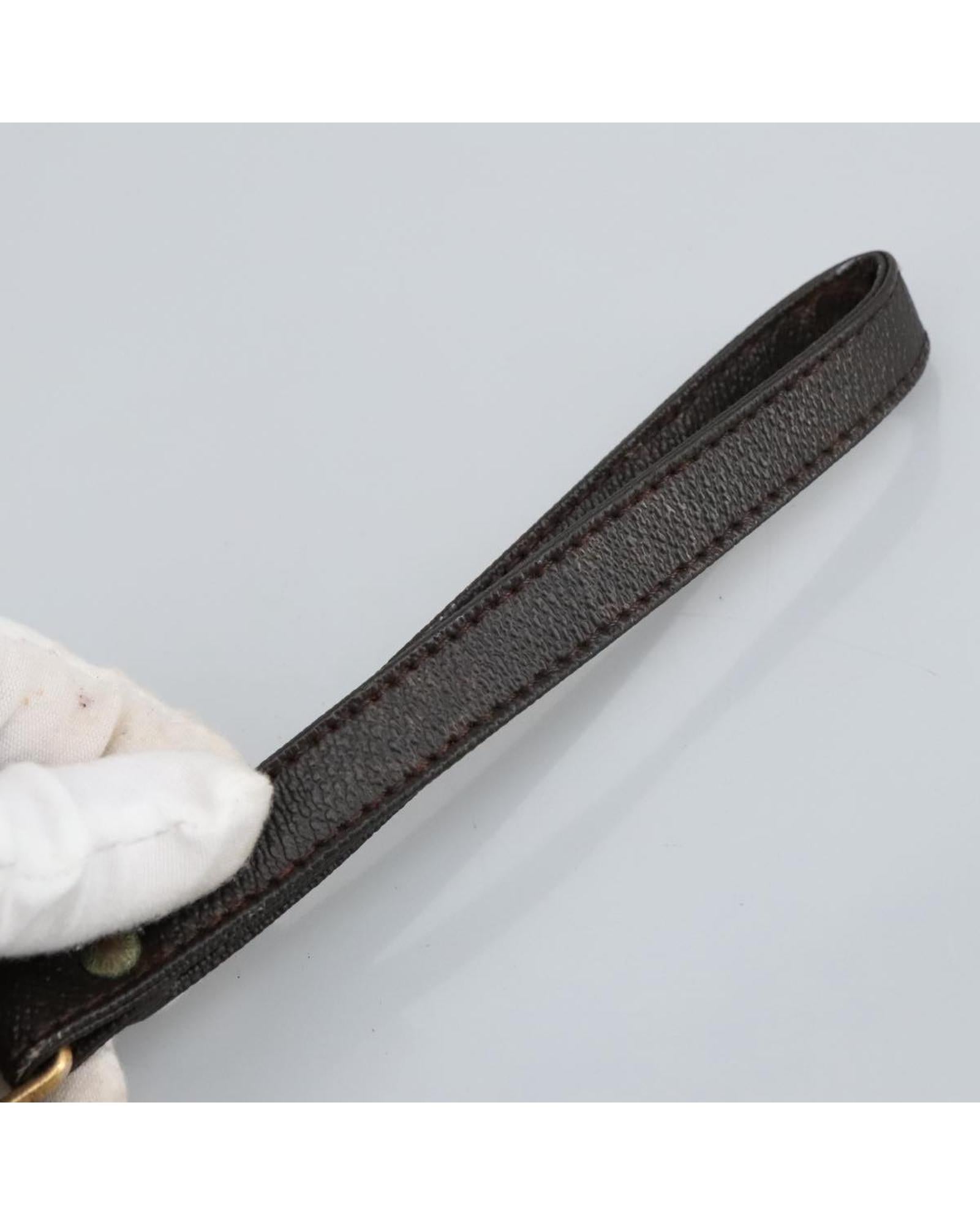 Monogram Canvas Clutch Bag with  Detailing