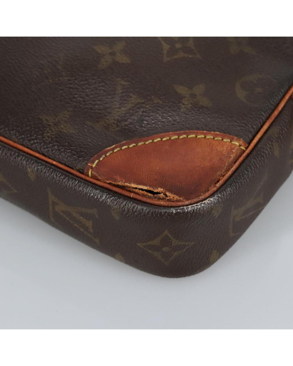 Monogram Canvas Clutch Bag with  Detailing
