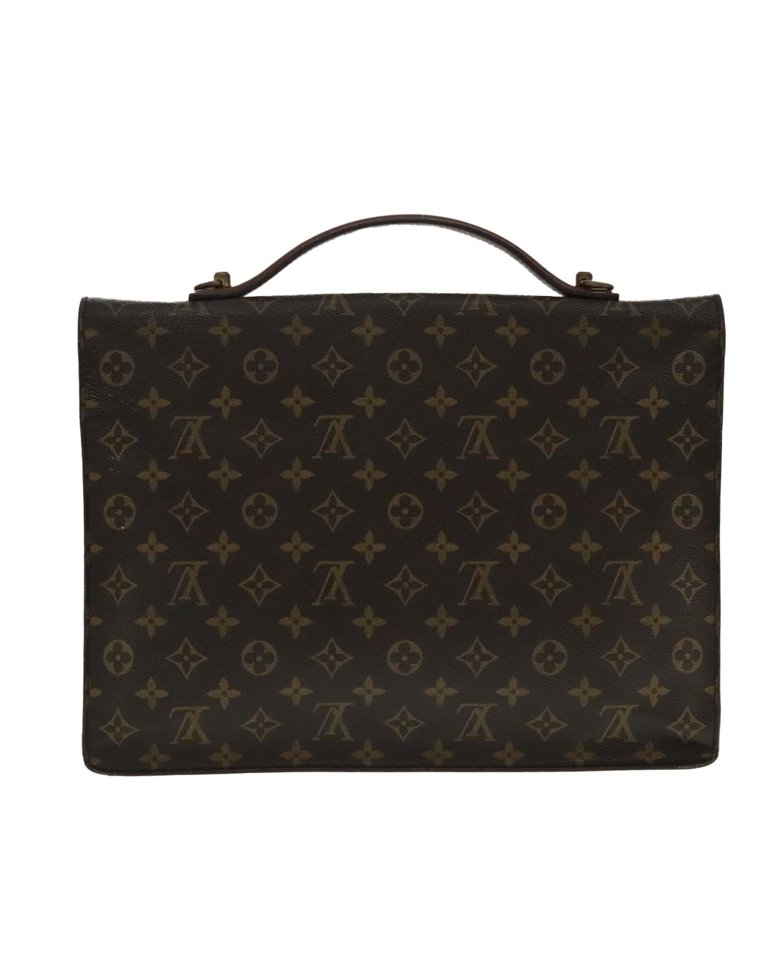 Monogram Porte Documents Bandouliere Bag with  Detailing