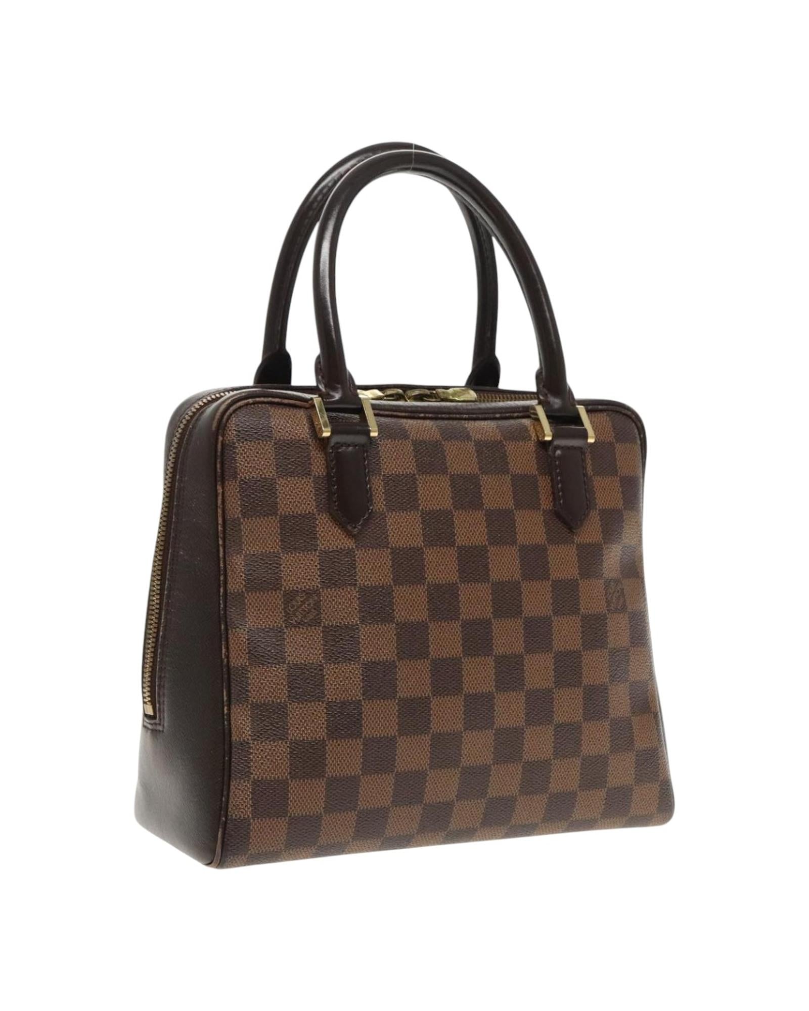 Damier Ebene Brera Hand Bag with  Design