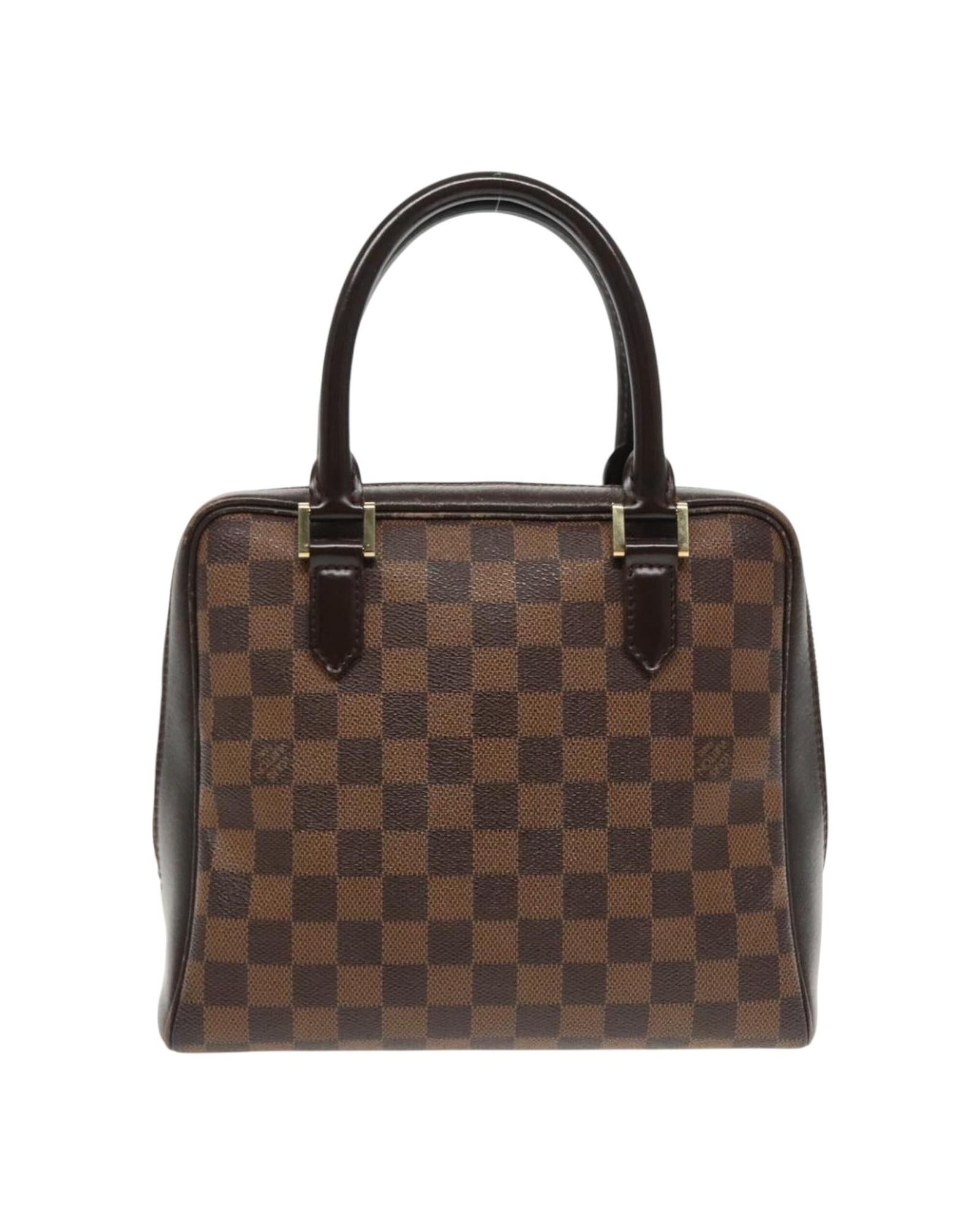 Damier Ebene Brera Hand Bag with  Design