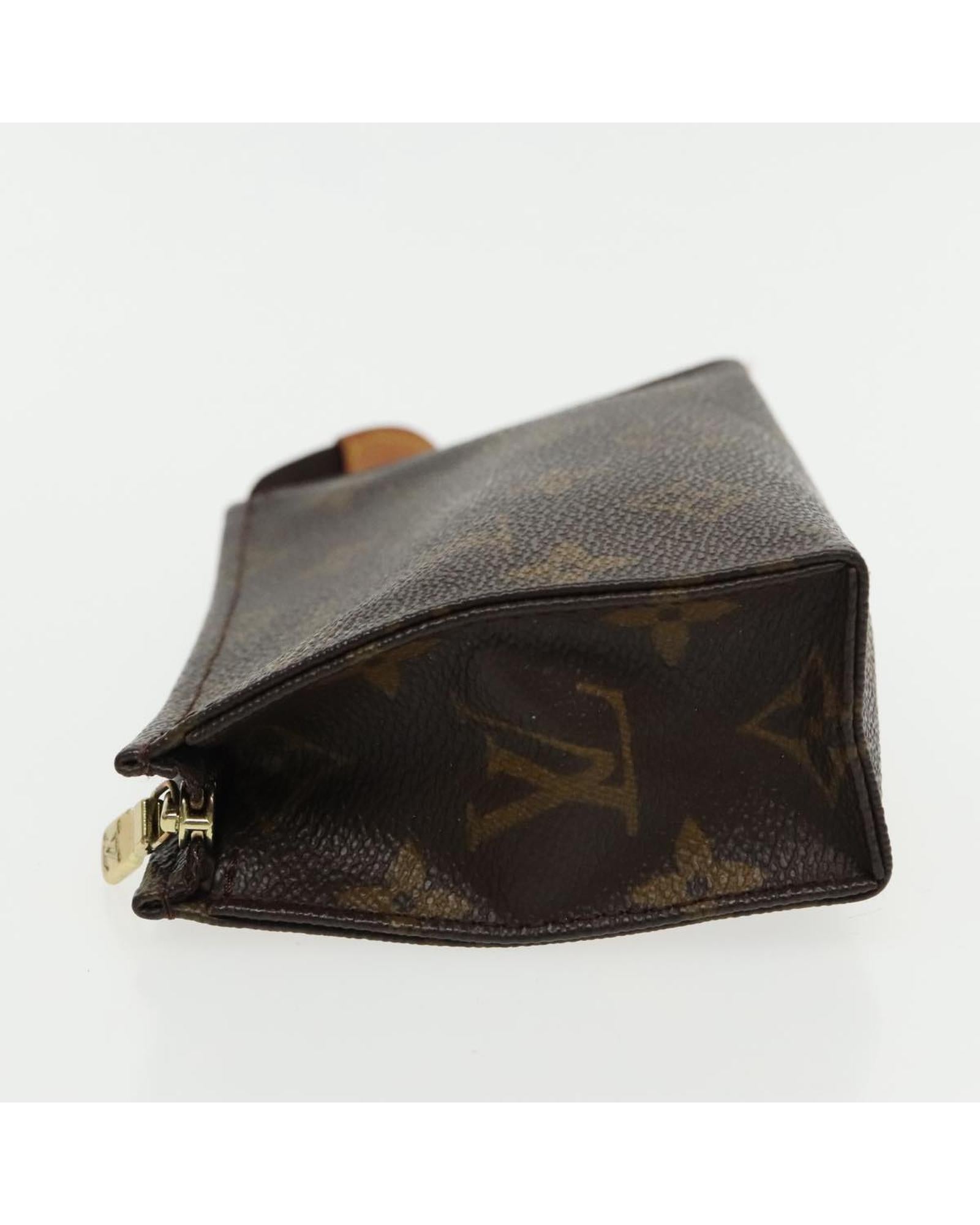 Monogram Poche Toilette 15 Pouch Auth ar12704