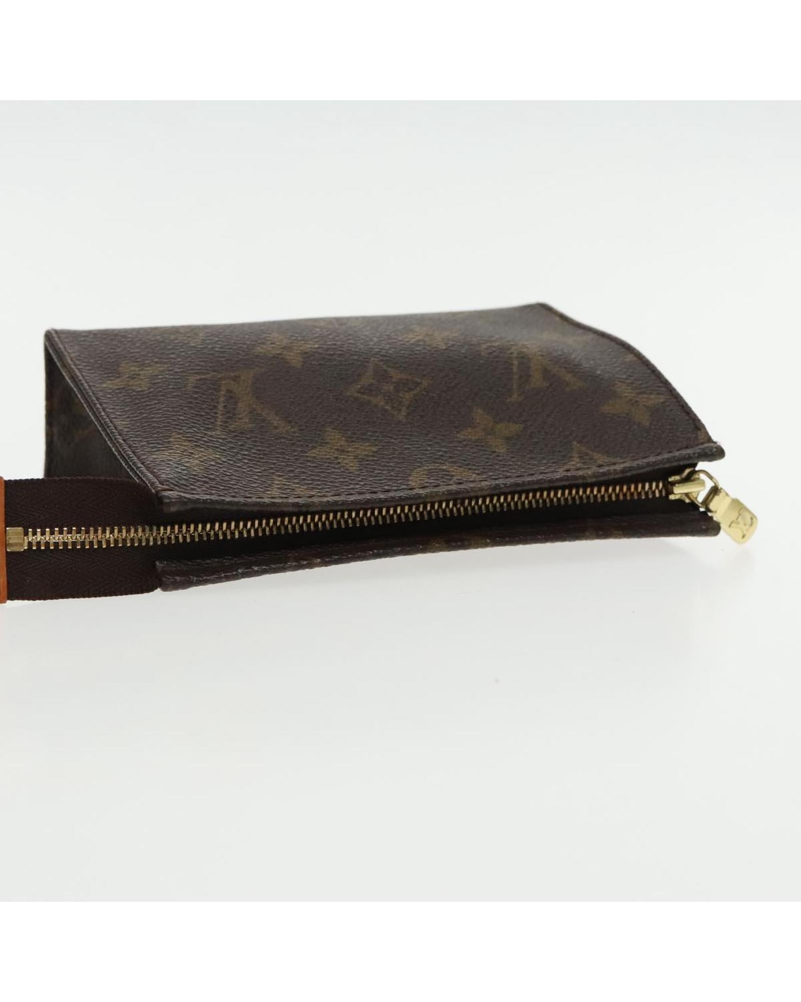 Monogram Poche Toilette 15 Pouch Auth ar12704