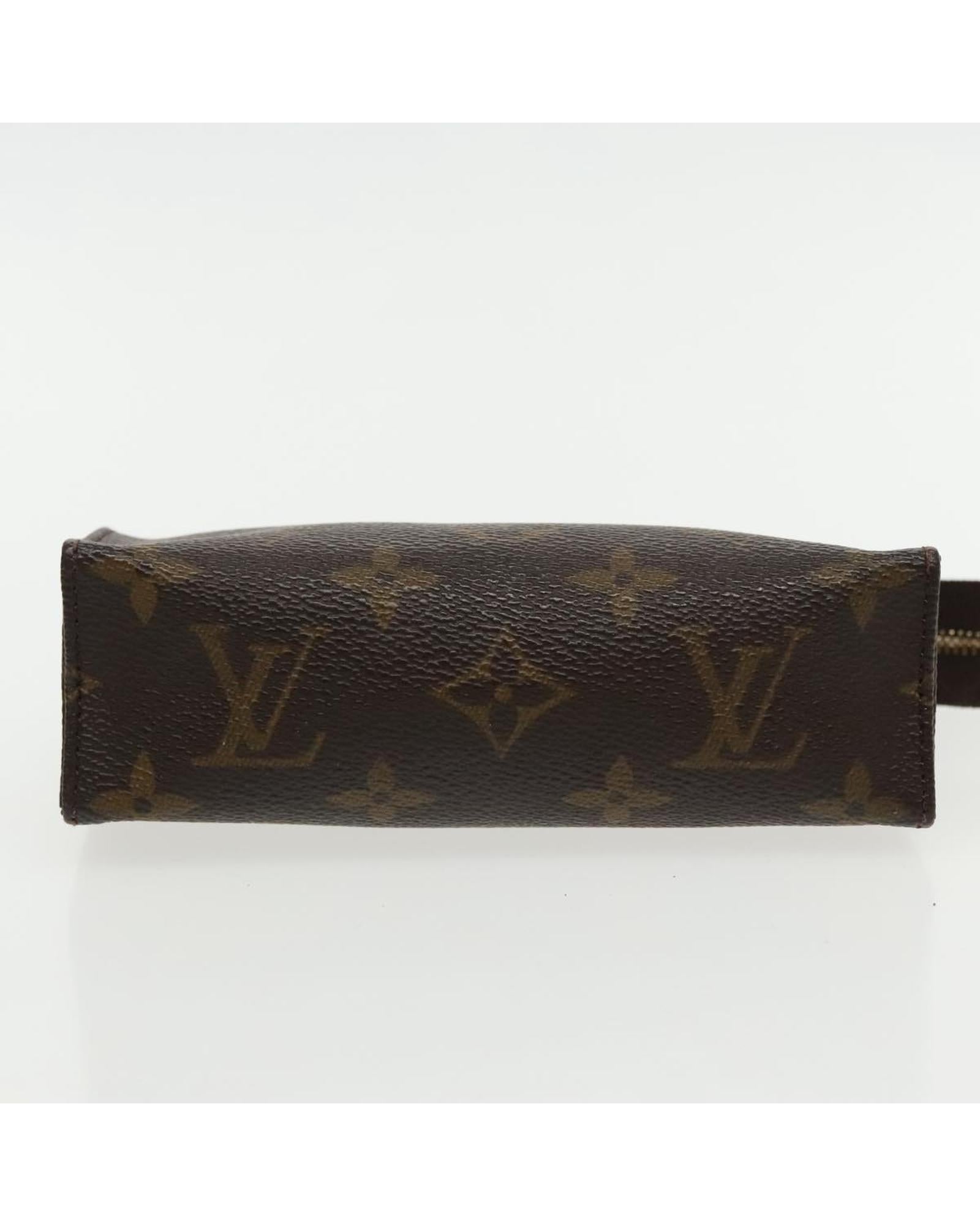Monogram Poche Toilette 15 Pouch Auth ar12704