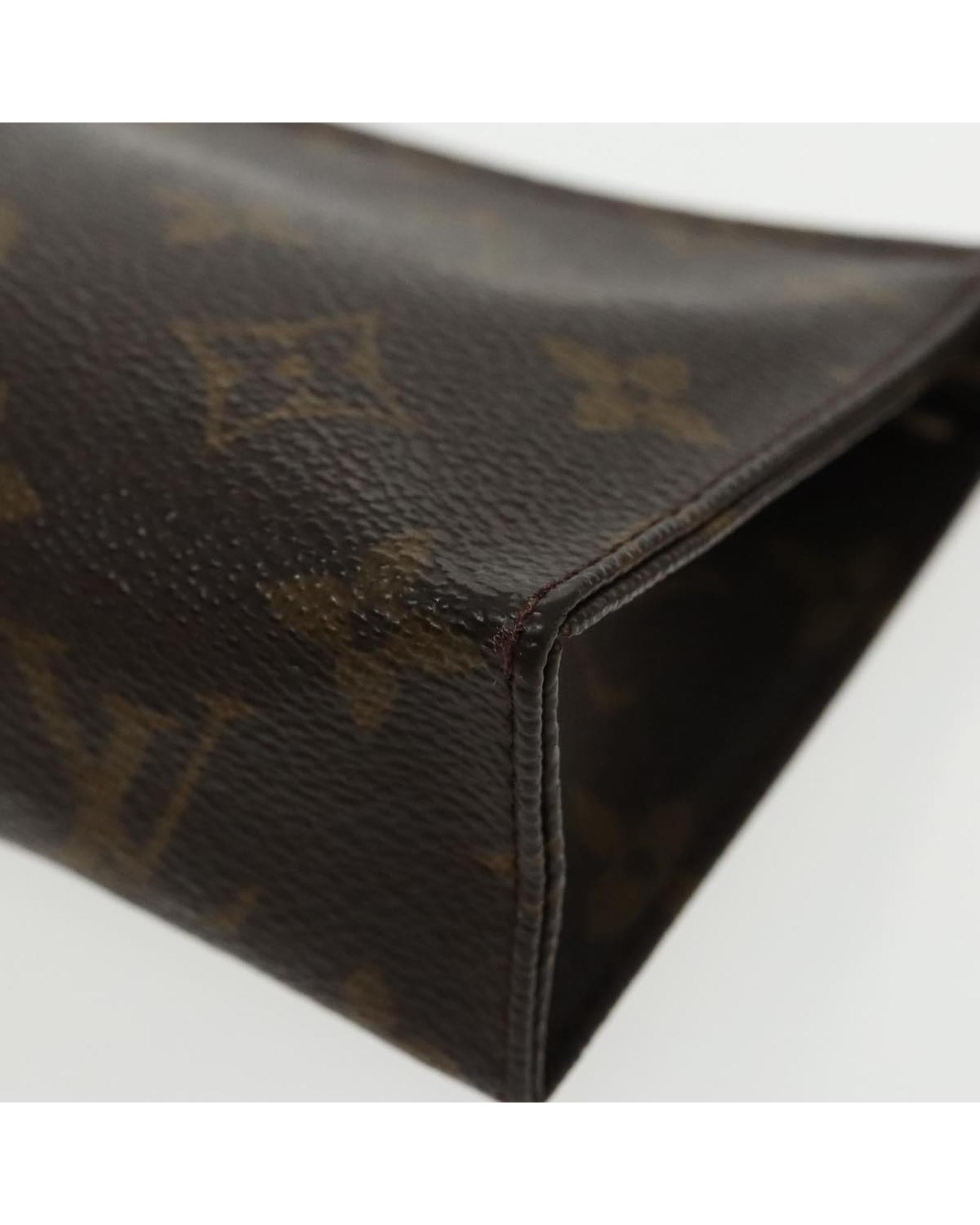 Monogram Poche Toilette 15 Pouch Auth ar12704