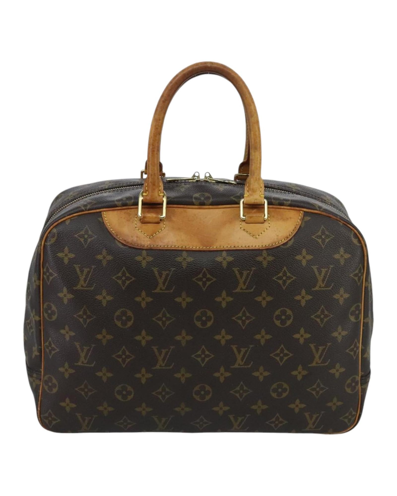Monogram Canvas Hand Bag with  Detail and Classic Design