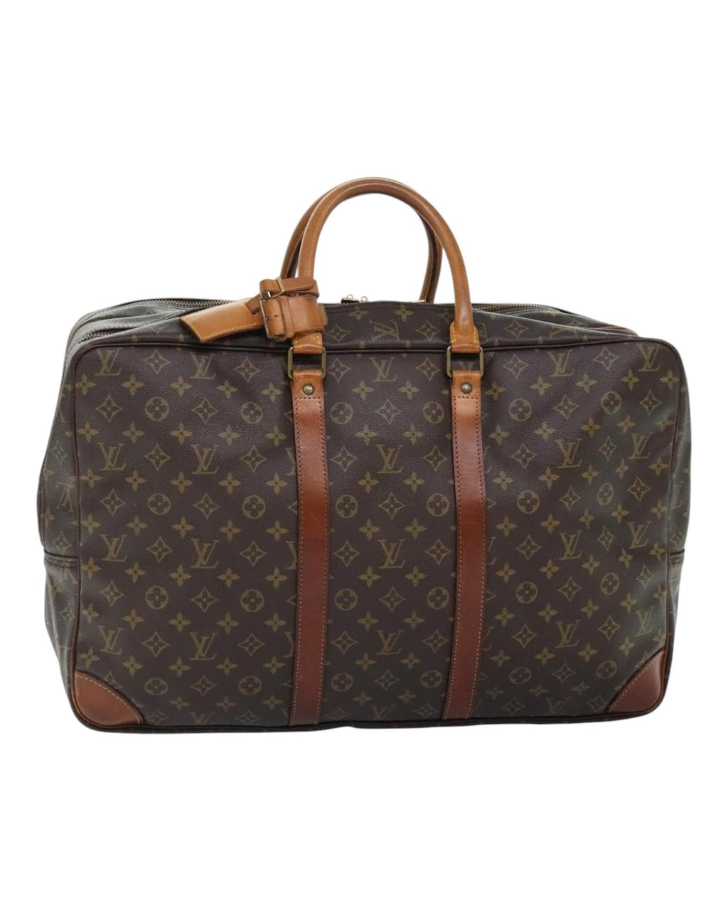 Monogram Canvas Boston Bag with Name Tag and Powanie Accessory