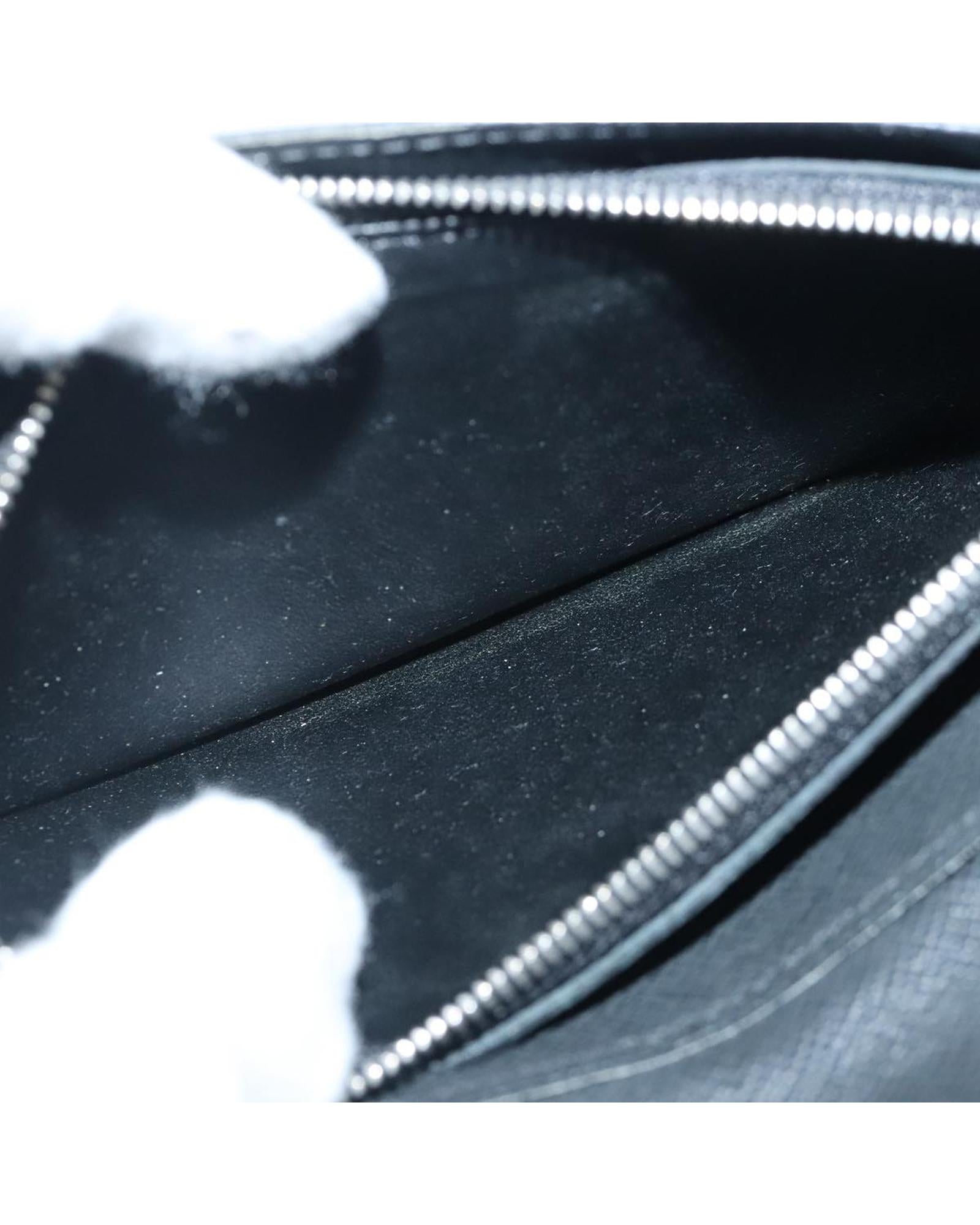 Taiga Leather Long Wallet with Multiple Card Slots and Coin Pocket