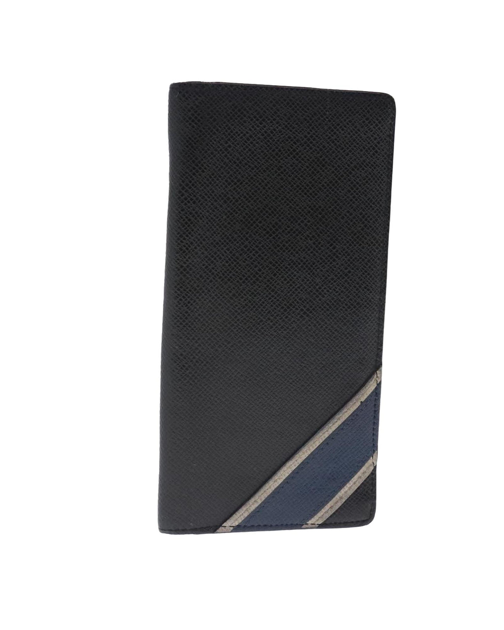 Taiga Leather Long Wallet with Multiple Card Slots and Coin Pocket