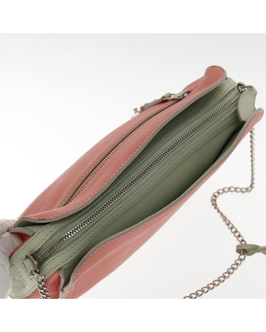 Pochette Corail Leather Shoulder Bag