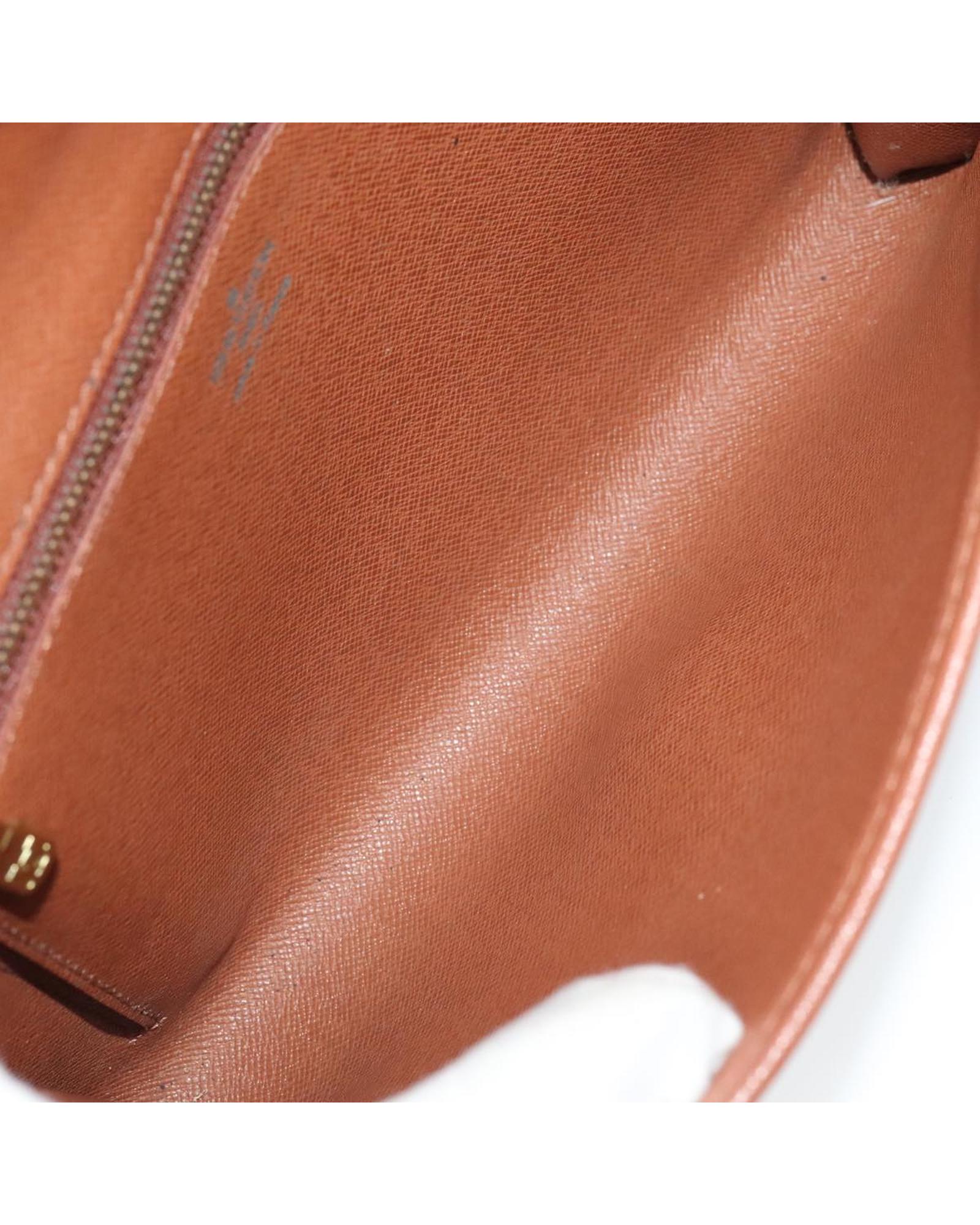 Monogram Canvas Shoulder Bag with Adjustable Strap