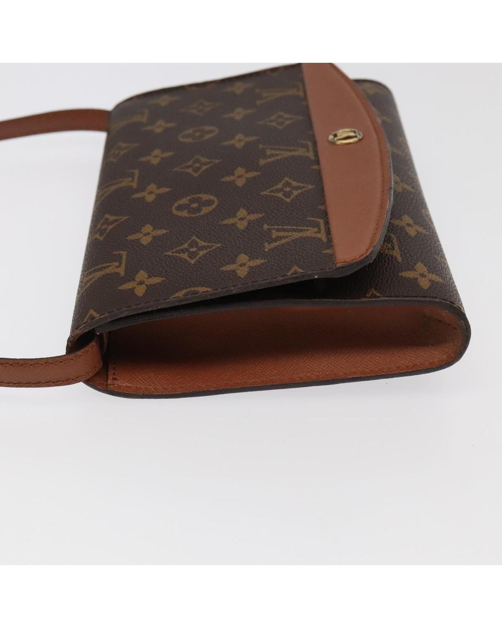 Monogram Canvas Shoulder Bag with Adjustable Strap