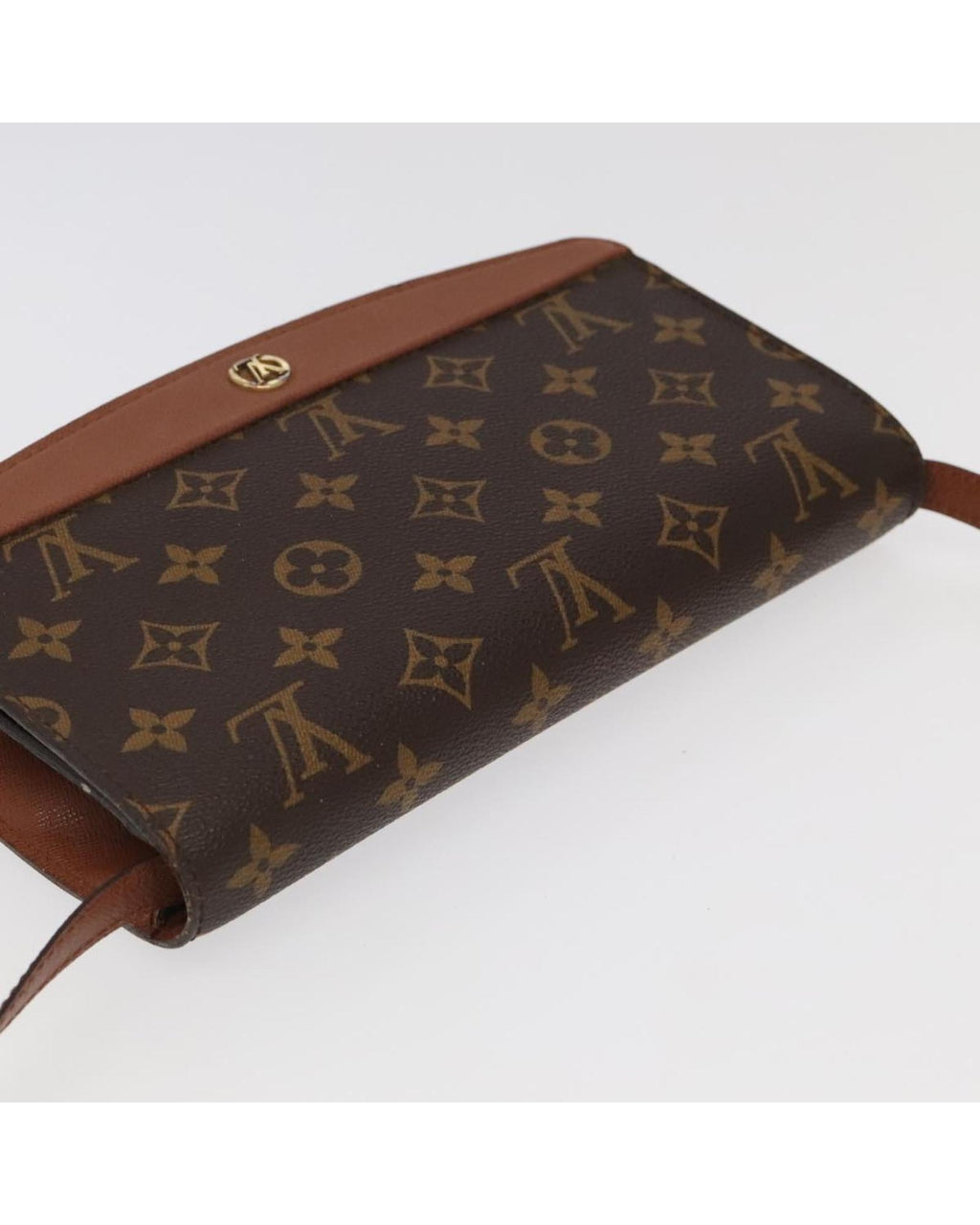 Monogram Canvas Shoulder Bag with Adjustable Strap