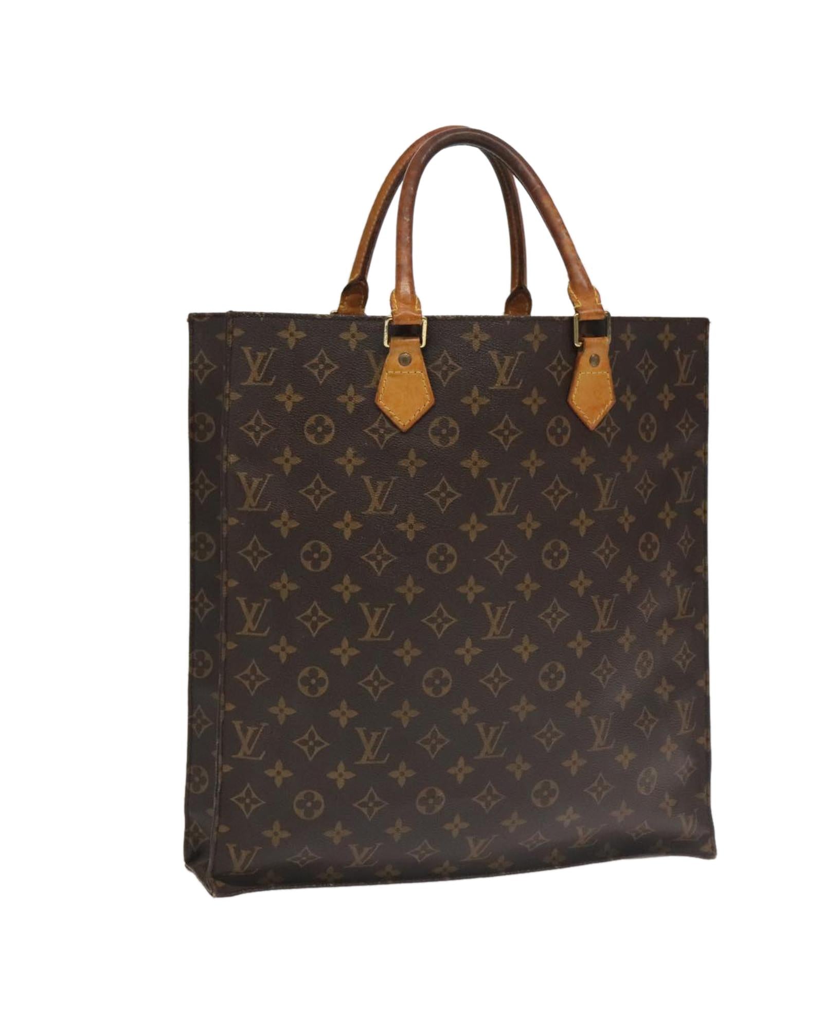 Monogram Canvas Sac Plat Hand Bag
