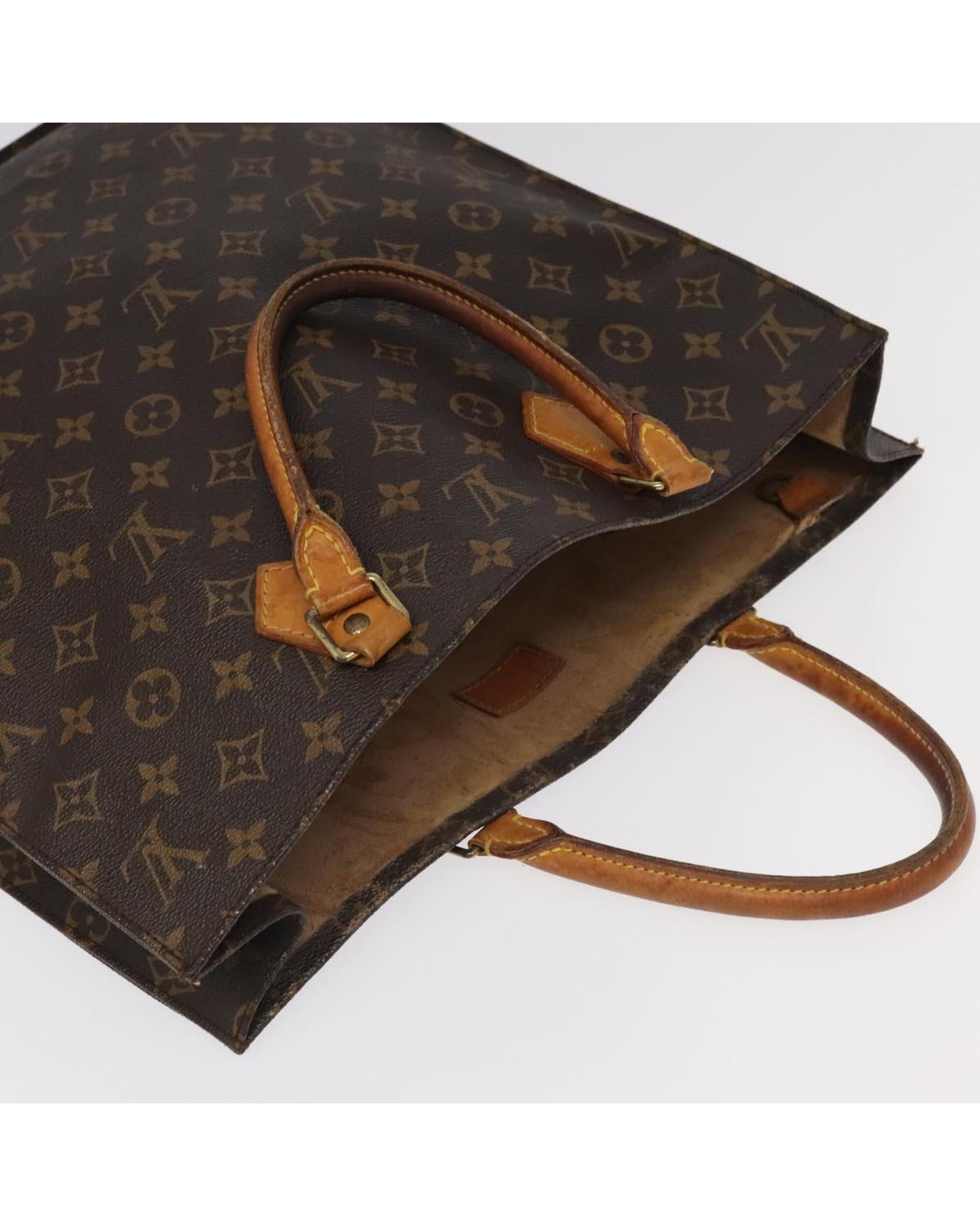 Monogram Canvas Sac Plat Hand Bag