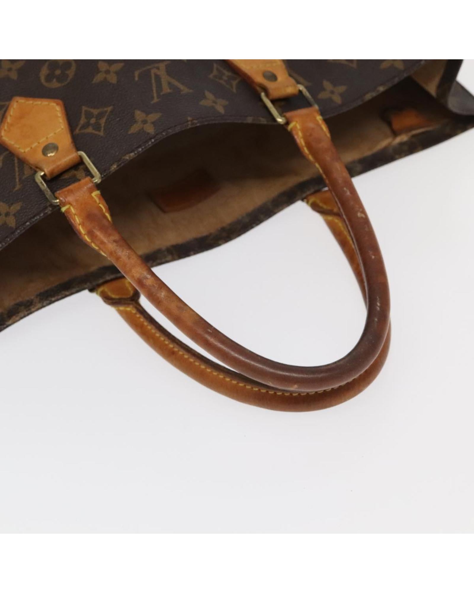 Monogram Canvas Sac Plat Hand Bag
