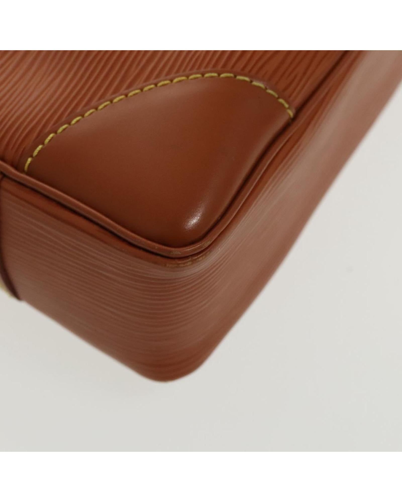 Epi Leather Business Bag with Name Tag