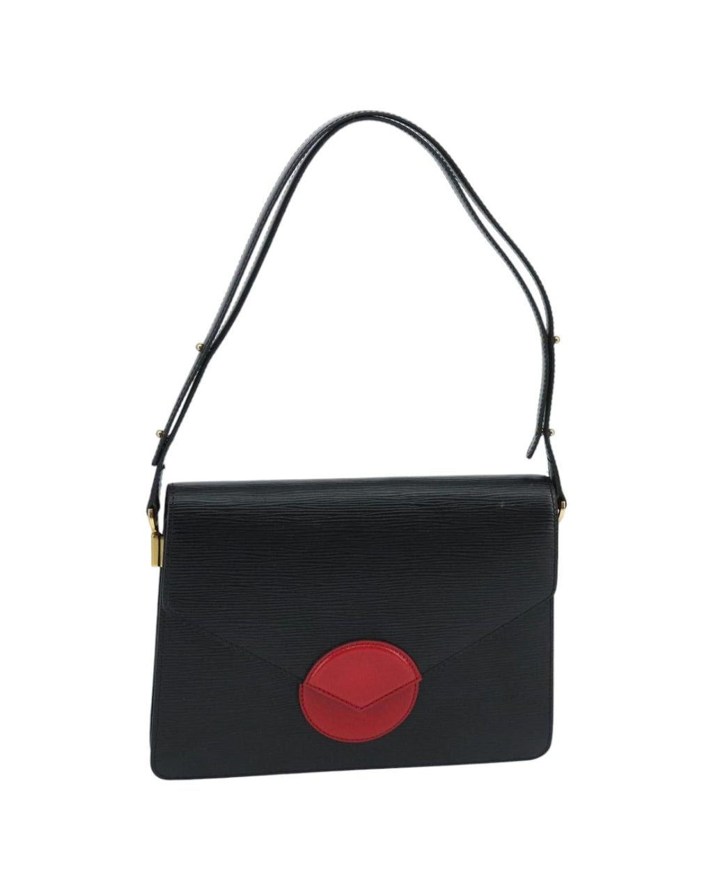 Epi Leather Shoulder Bag with Adjustable Strap