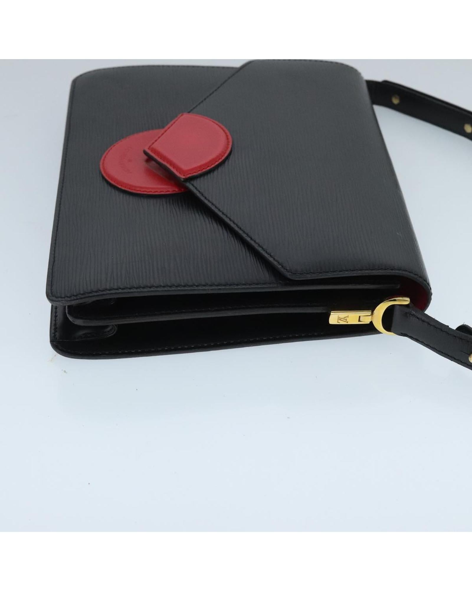 Epi Leather Shoulder Bag with Adjustable Strap