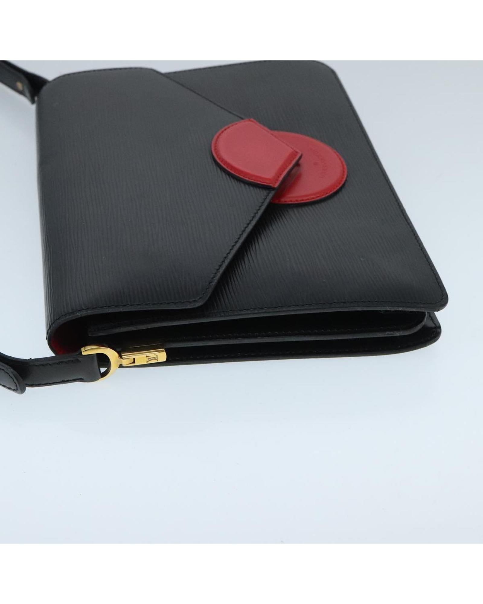 Epi Leather Shoulder Bag with Adjustable Strap
