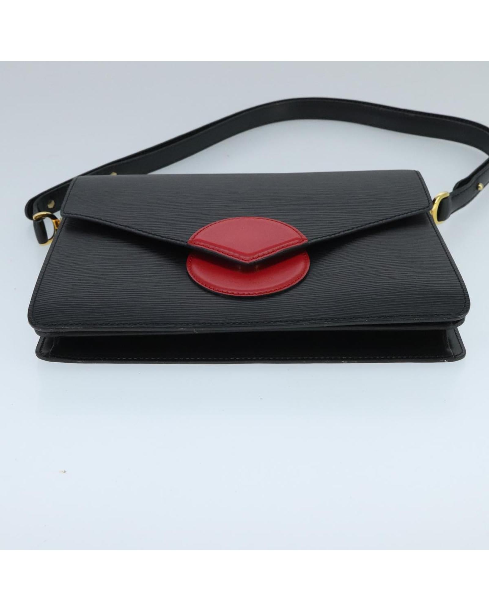 Epi Leather Shoulder Bag with Adjustable Strap