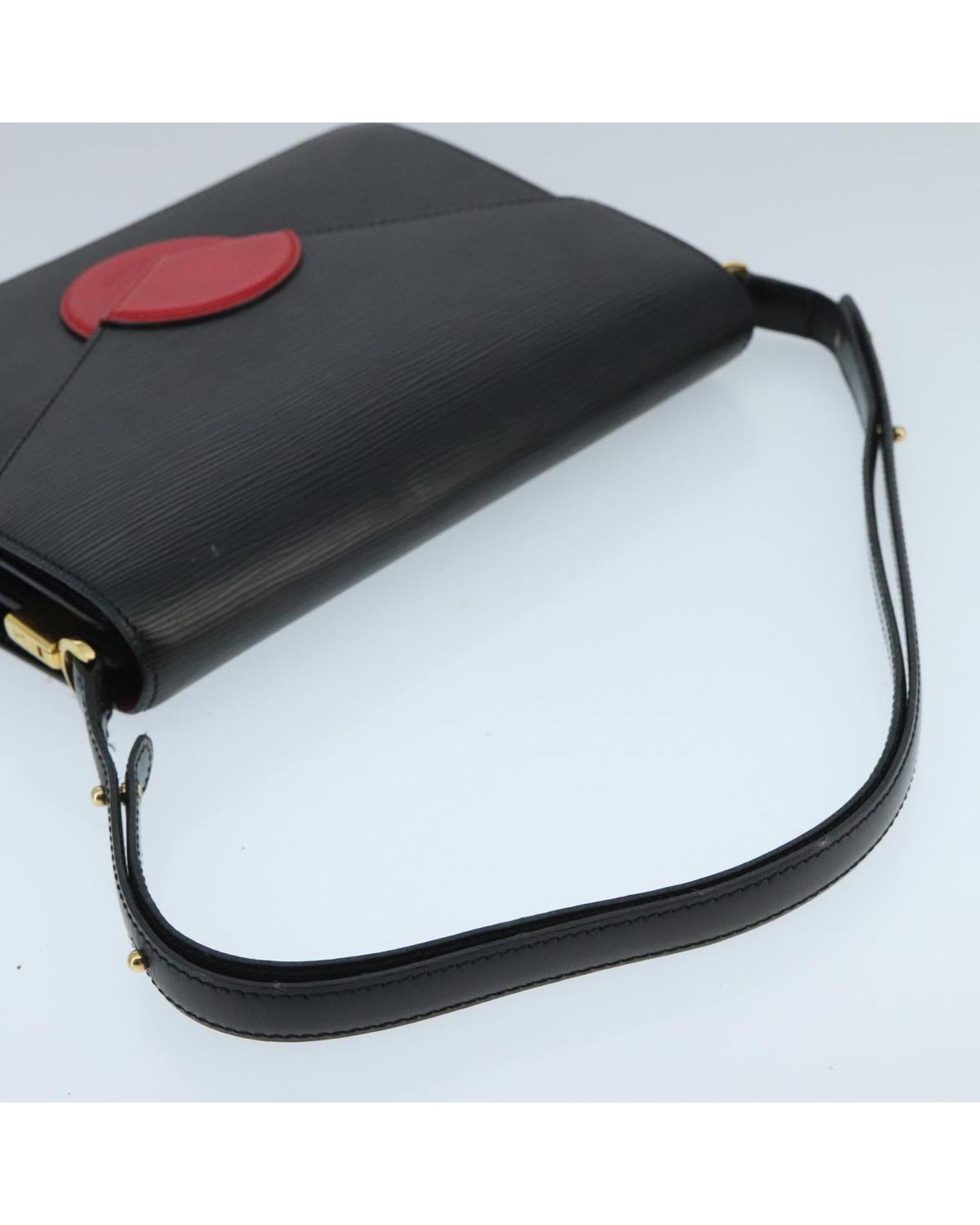 Epi Leather Shoulder Bag with Adjustable Strap