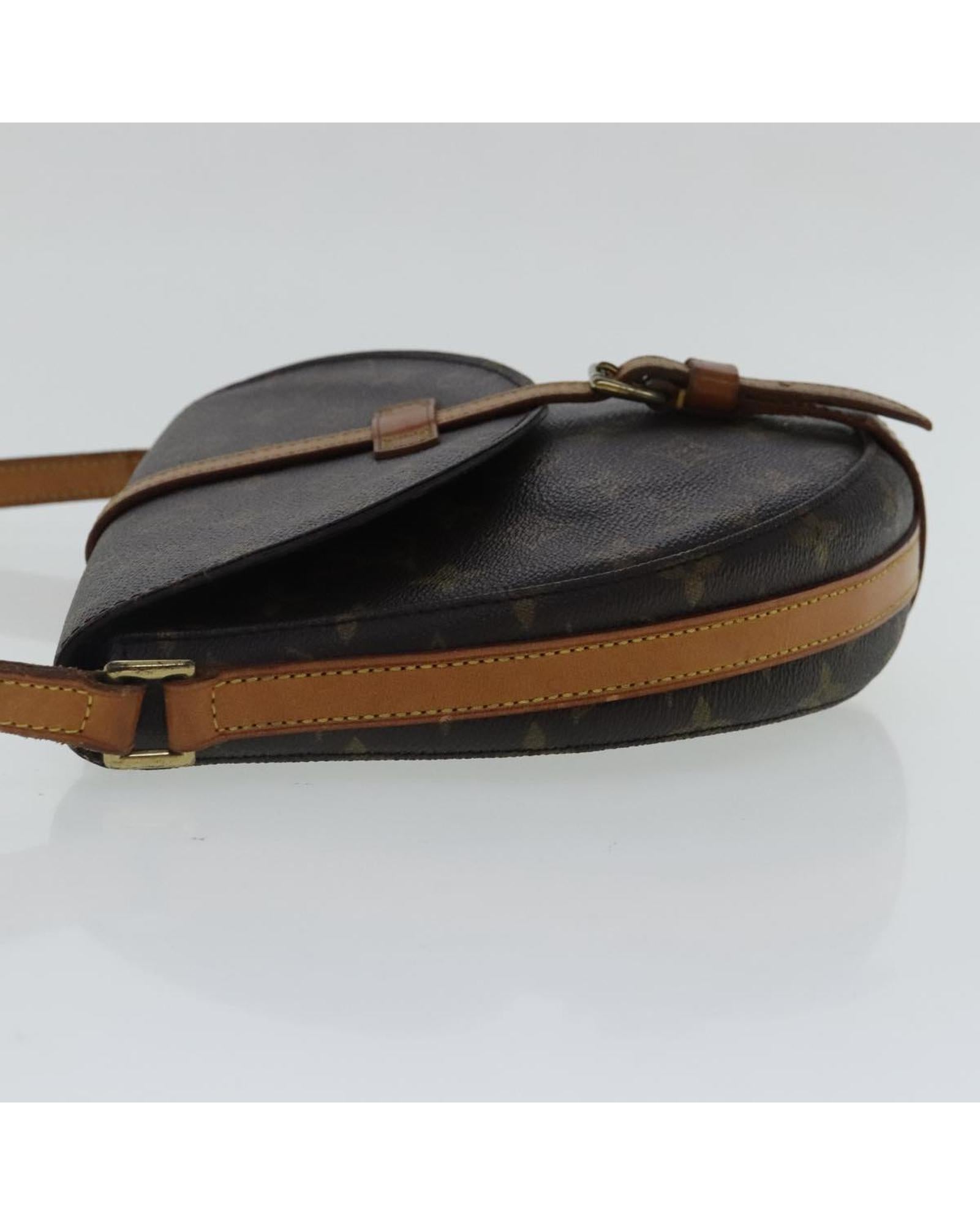 Monogram Canvas Shoulder Bag with Adjustable Strap