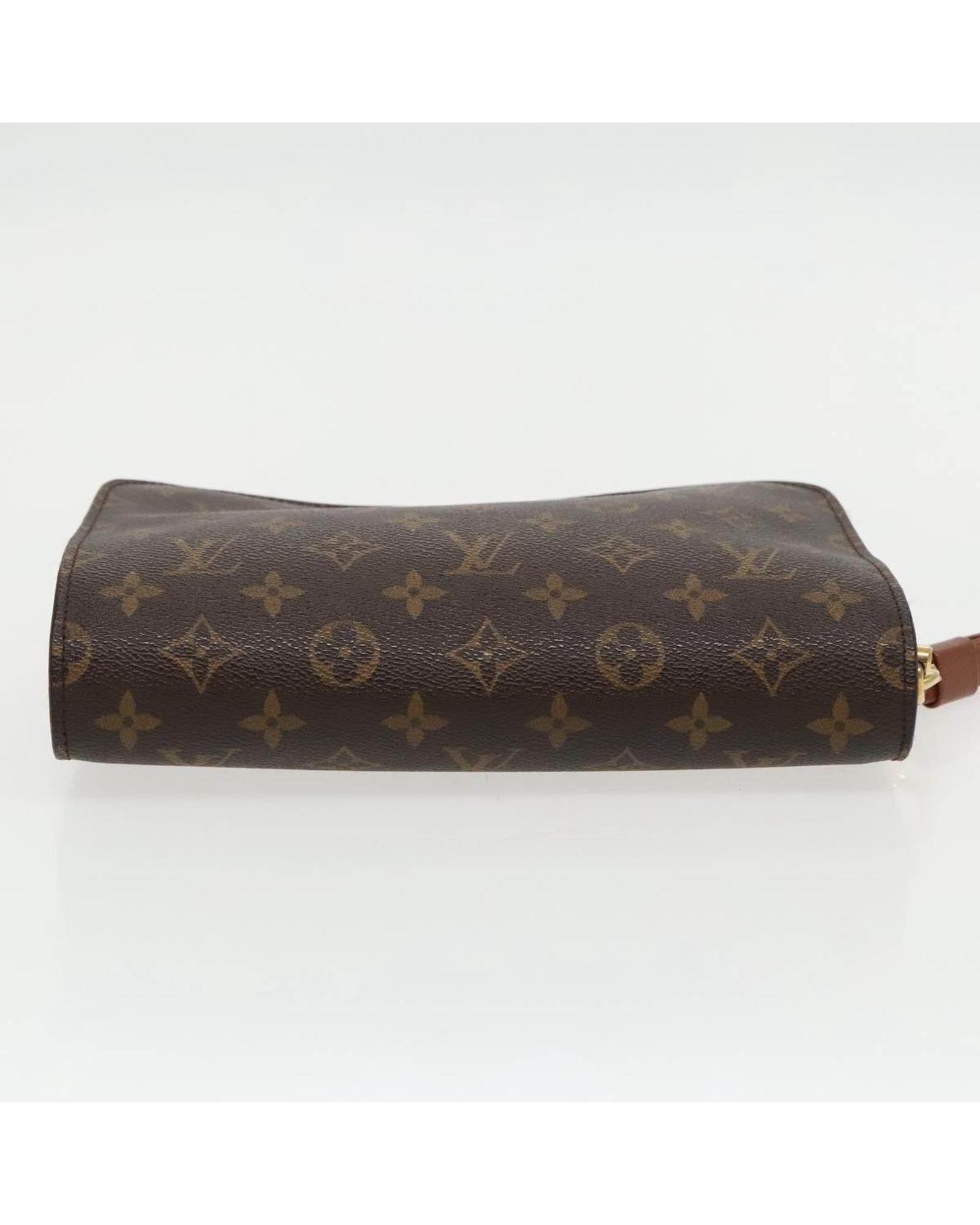 Monogram Canvas Clutch Bag with  Vintage Design