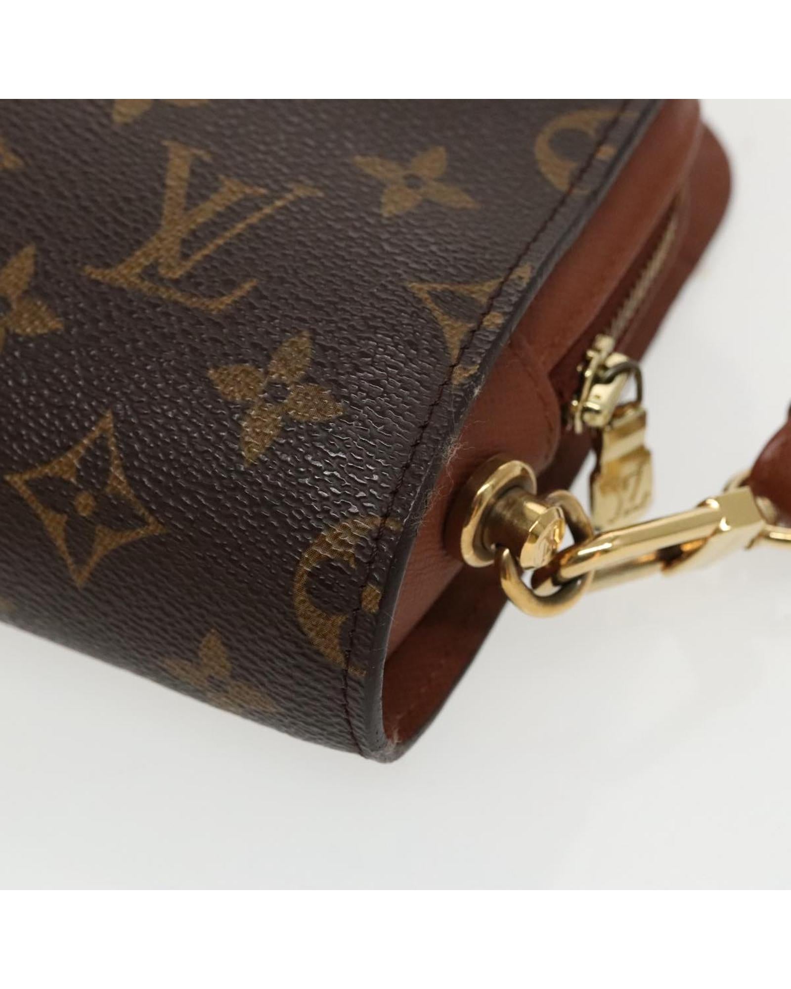 Monogram Canvas Clutch Bag with  Vintage Design