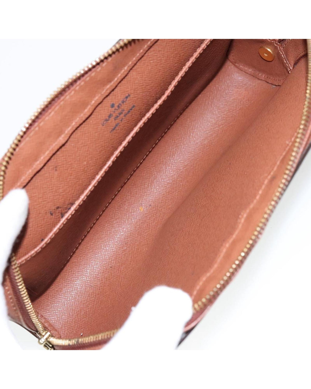 Monogram Canvas Clutch Bag with  Vintage Design