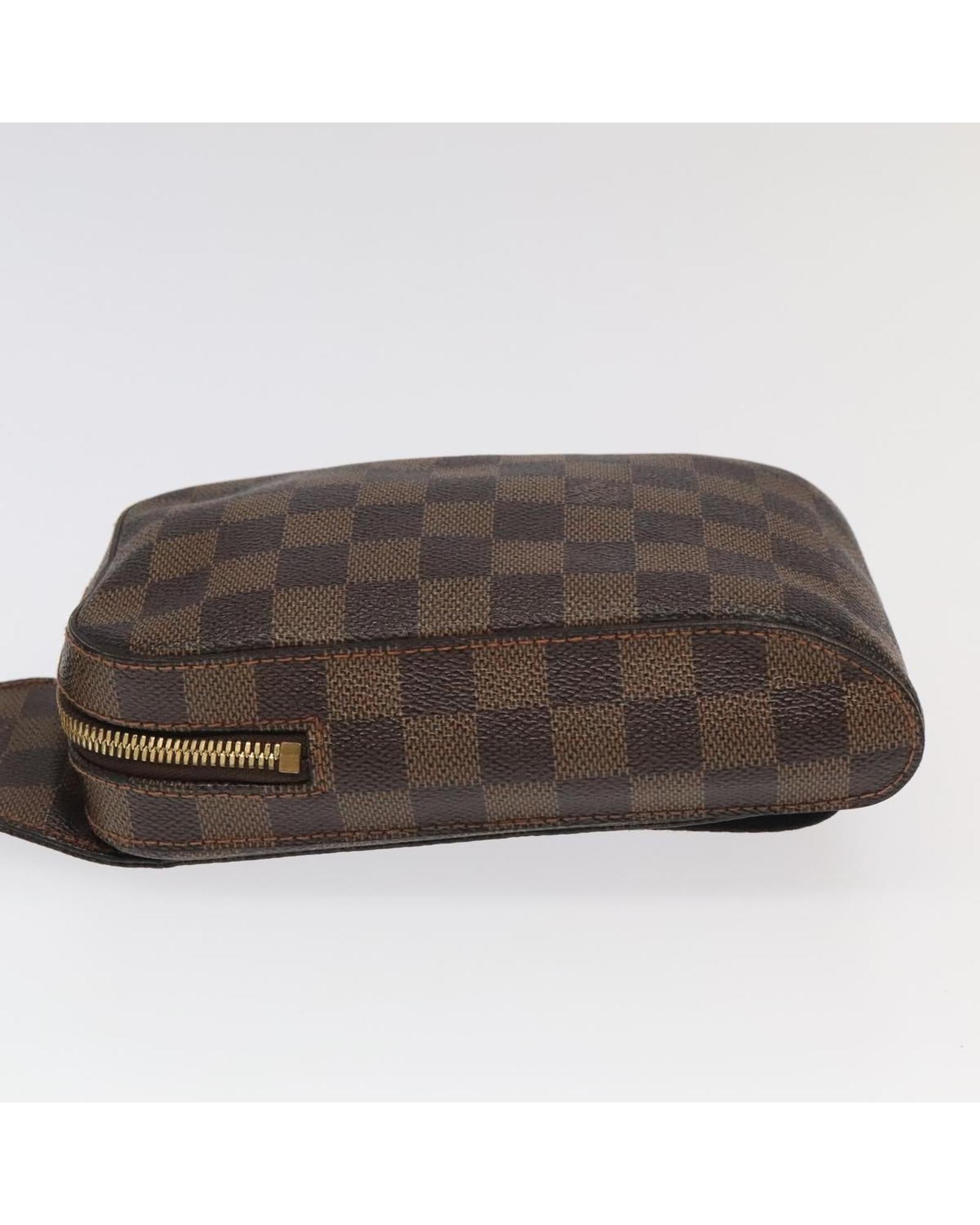 Damier Ebene Canvas Geronimos Shoulder Bag