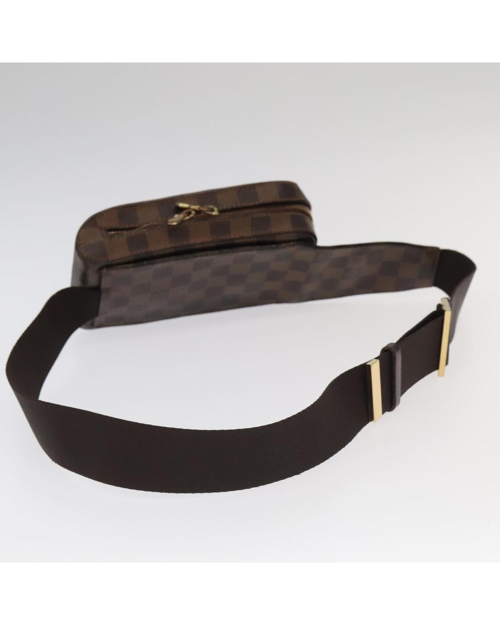Damier Ebene Canvas Geronimos Shoulder Bag