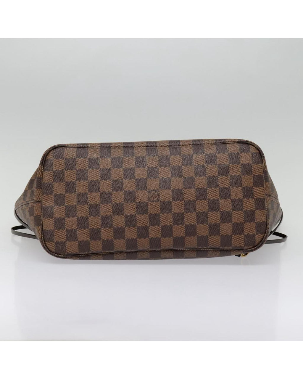 Damier Ebene Canvas Neverfull Tote Bag with Dust Bag and Pouch