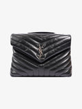 Saint Laurent Lou Lou Puffer Black Matelasse Leather Medium