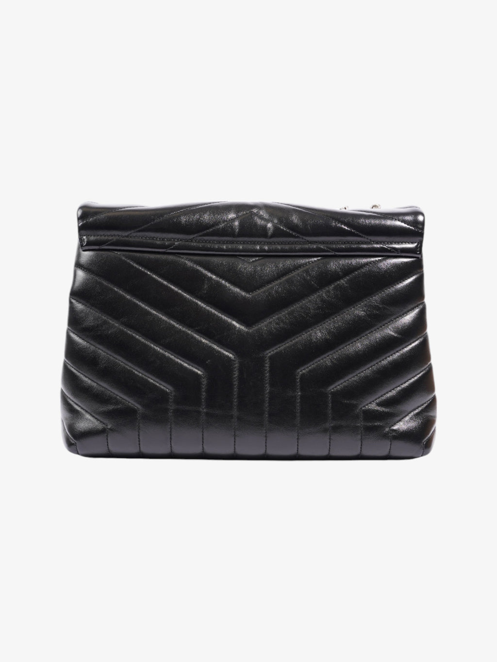 Saint Laurent Lou Lou Puffer Black Matelasse Leather Medium