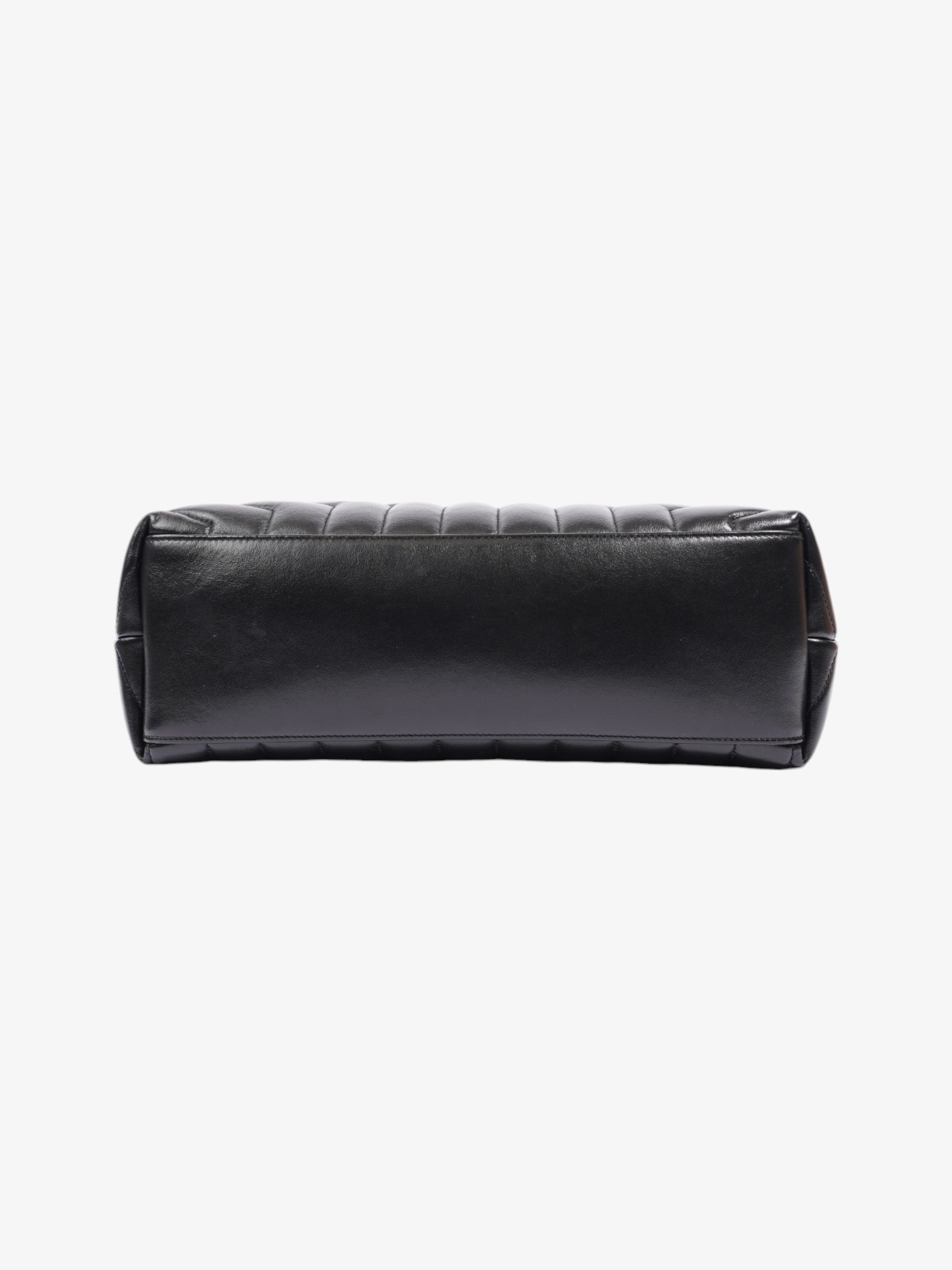 Saint Laurent Lou Lou Puffer Black Matelasse Leather Medium
