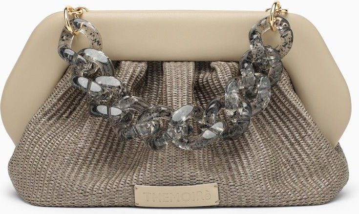BEIGE BIOS CLUTCH WITH CHAIN