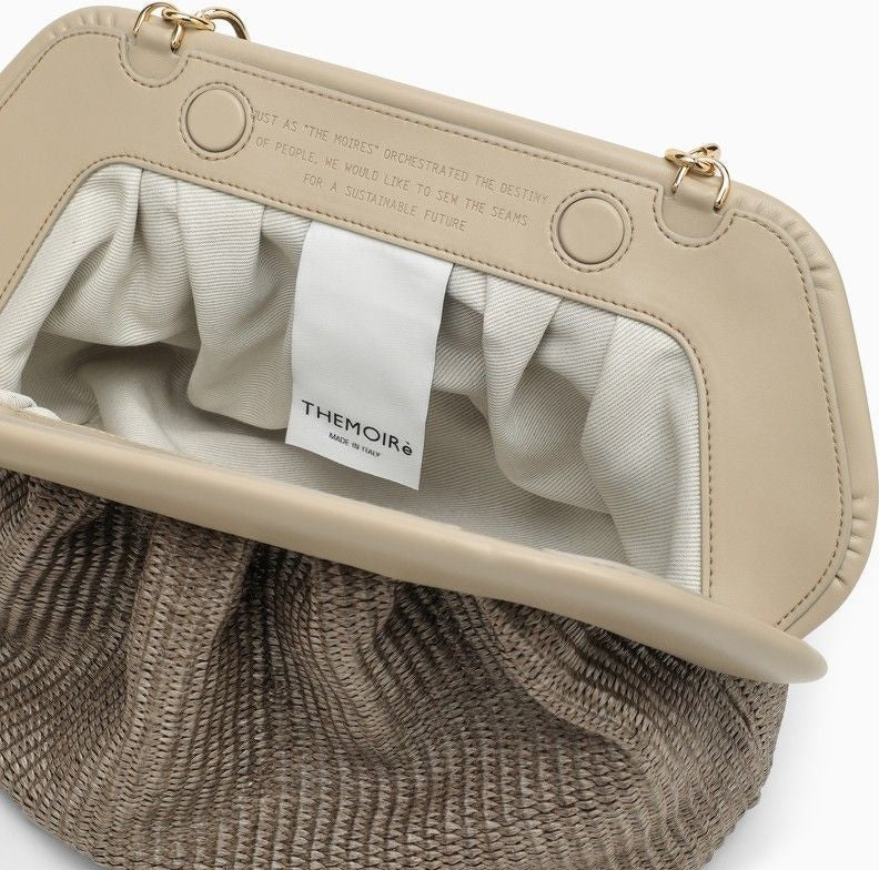 BEIGE BIOS CLUTCH WITH CHAIN