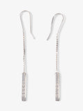 Gucci 18ct Lariat Earrings Silver White Gold