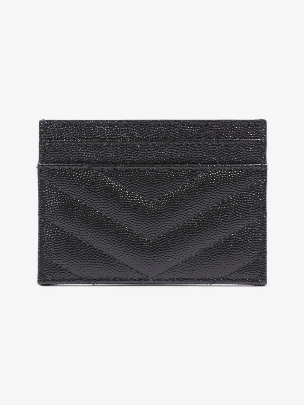Saint Laurent Monogram Quilted Card Holder Black Matelasse Leather