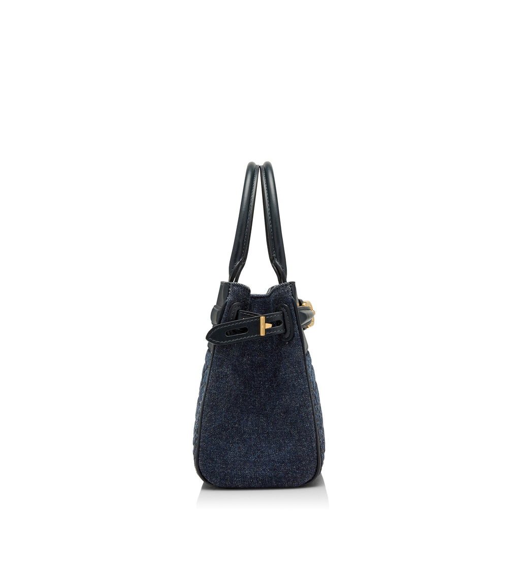 TOM FORD CROC EMBOSSED LEATHER WHITNEY SMALL BAG