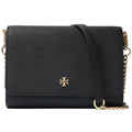 TORY BURCH EMERSON SAFFIANO LEATHER WALLET ON A CHAIN