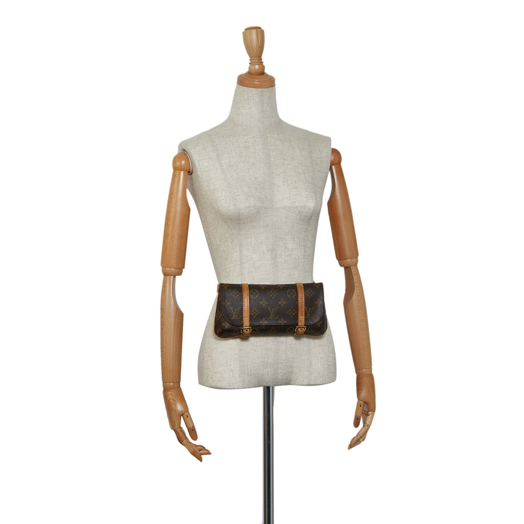 Brown Louis Vuitton Monogram Marelle Pochette Belt Bag