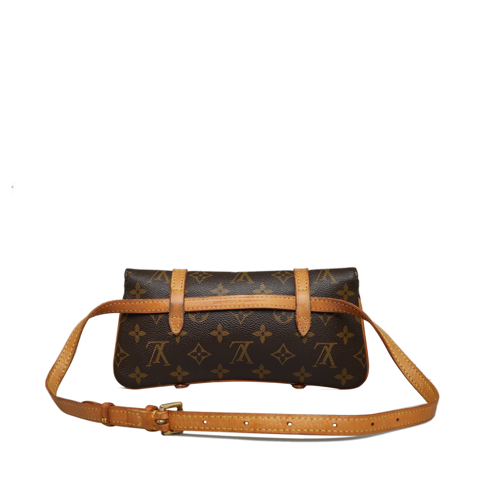 Brown Louis Vuitton Monogram Marelle Pochette Belt Bag