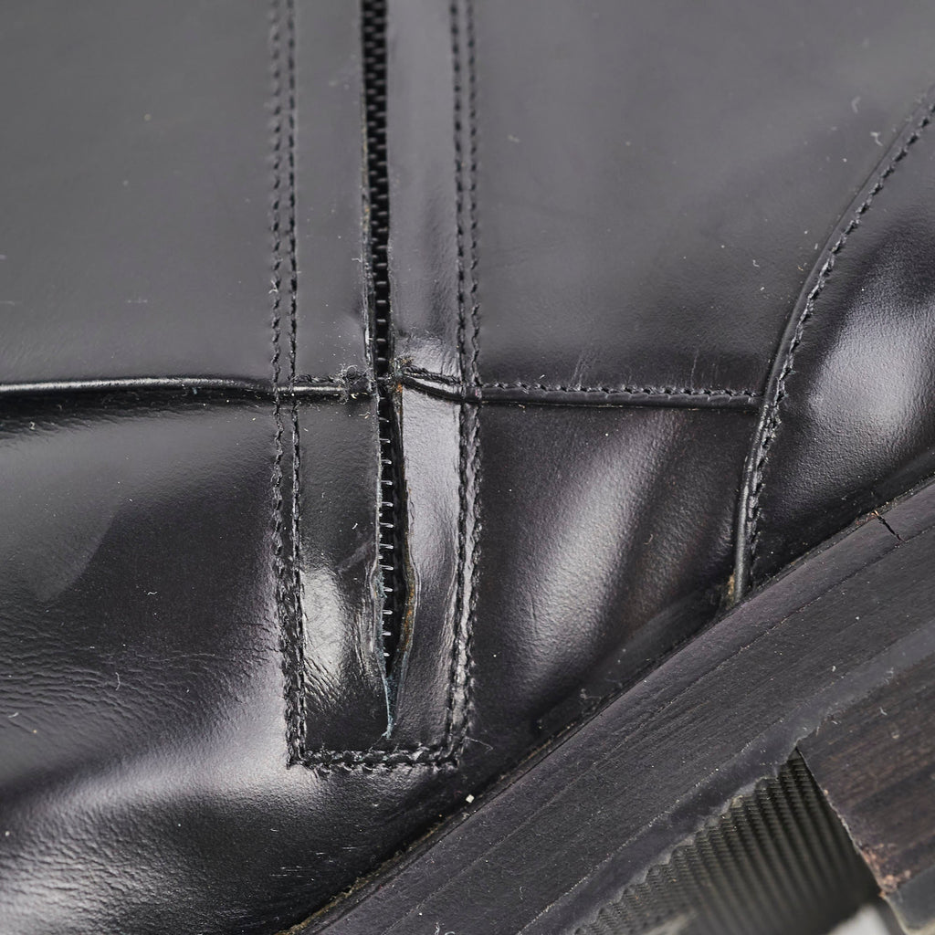 Louis Vuitton Black Leather Boots Size 39