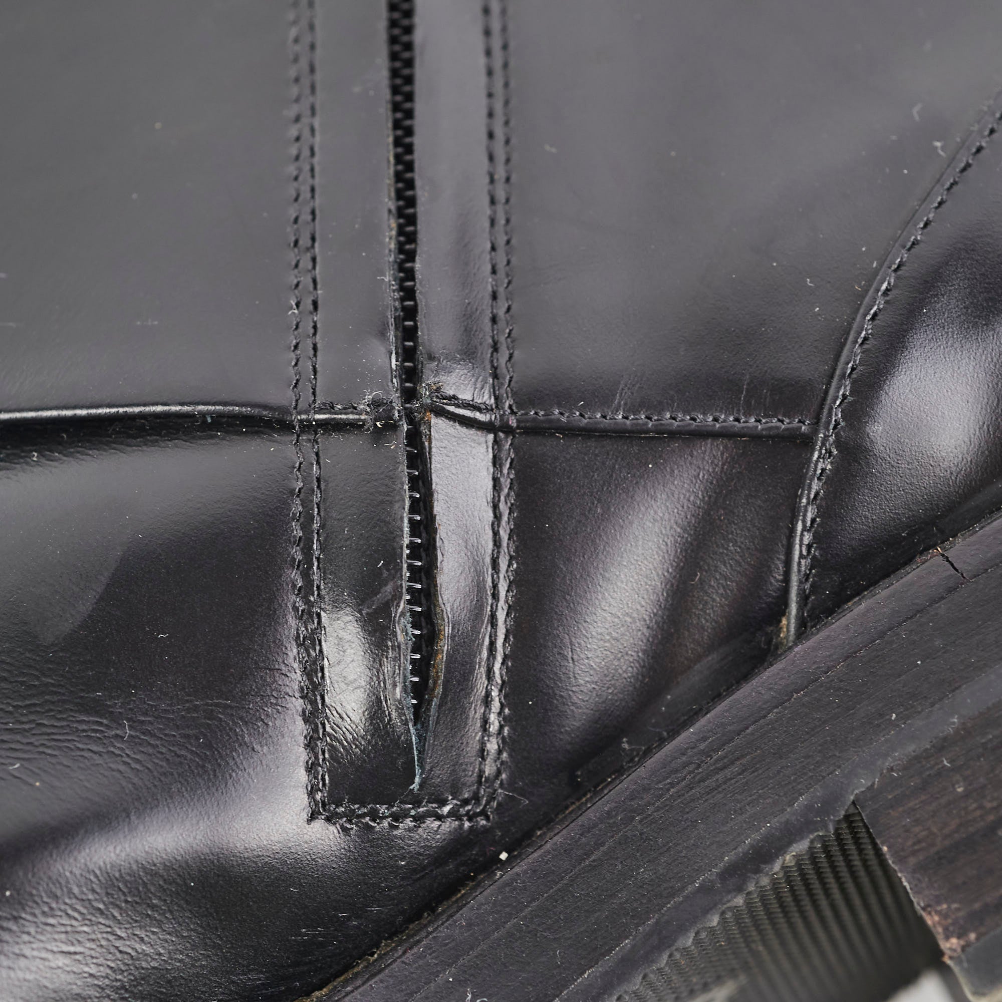 Louis Vuitton Black Leather Boots Size 39