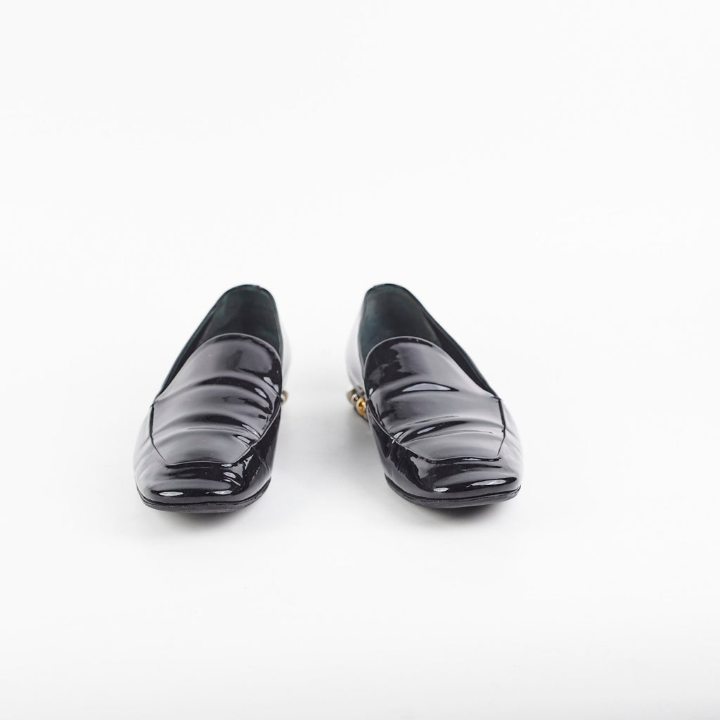 Louis Vuitton Patent Loafers Black