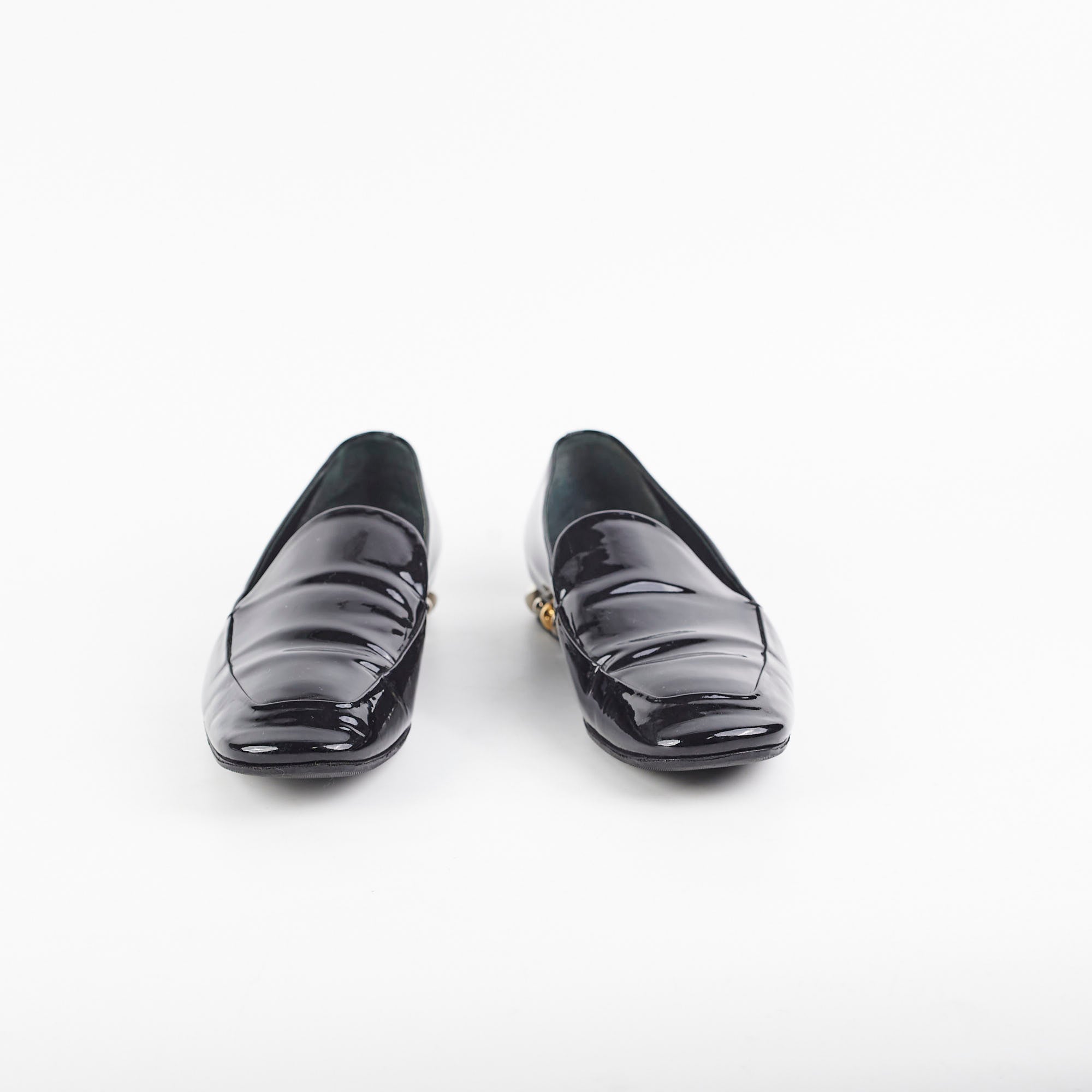 Louis Vuitton Patent Loafers Black
