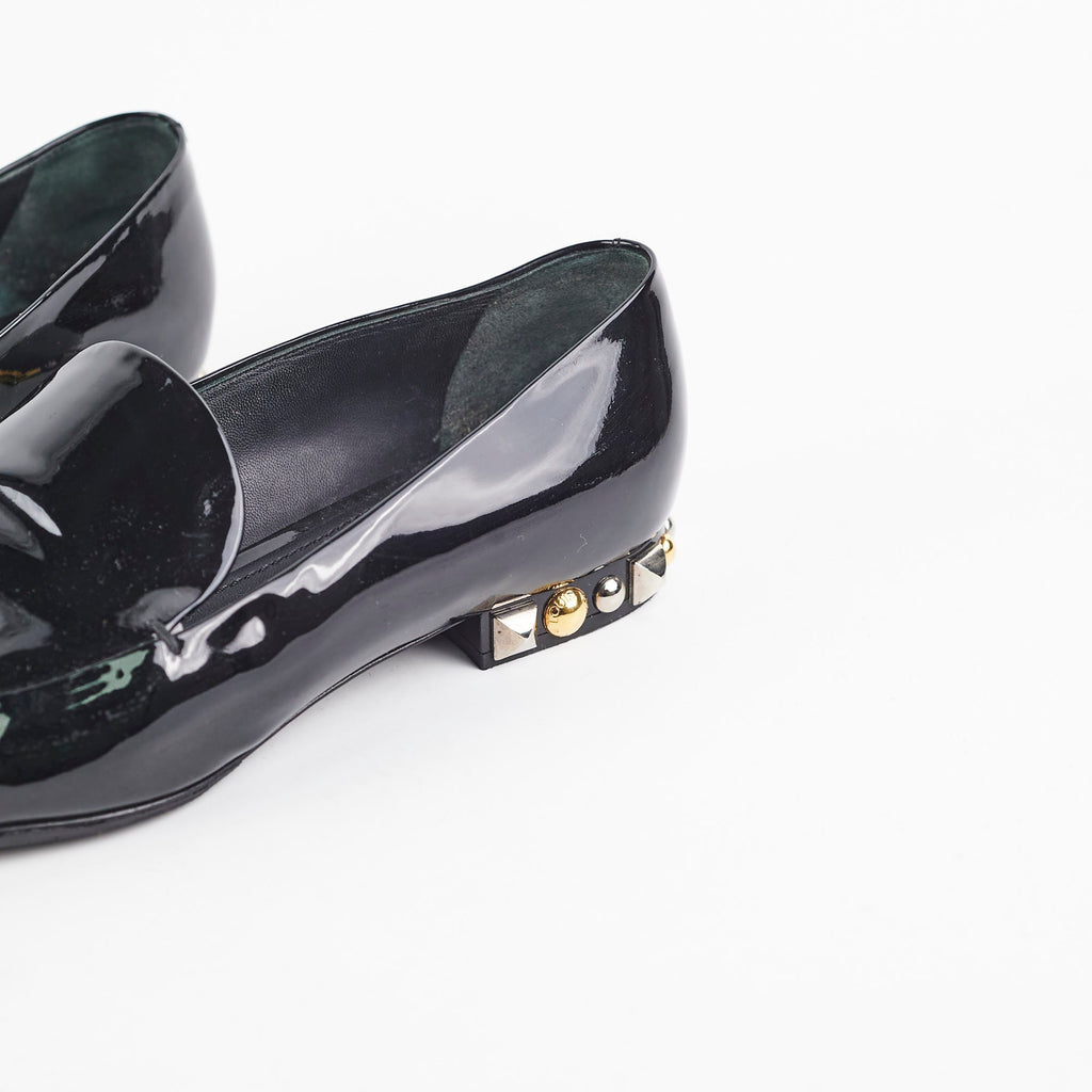 Louis Vuitton Patent Loafers Black